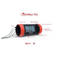 GrillEye GE0003 Pro Plus Grilling & Smoking Thermometer with Hybrid-Wireless Technology, Red Black