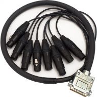 Grimm Audio TPR8 DB25 to 8 XLRF Audio Cable (9.84')
