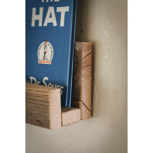  Grindstone Design Bookshelf (single) for Kids Books made from reclaimed wood