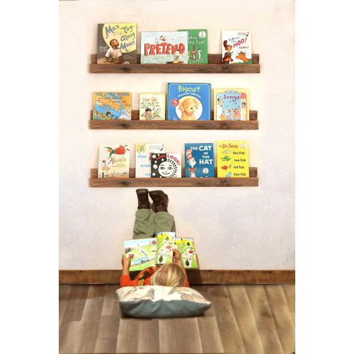  Grindstone Design Bookshelf (single) for Kids Books made from reclaimed wood