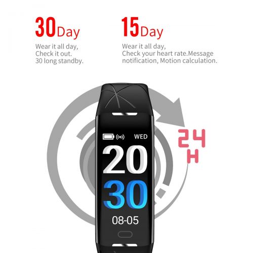  Grist CC Fitness Tracker Smart Bracelet Wristband Pedometer IP67 Waterproof with Sleep Heart Rate Monitor