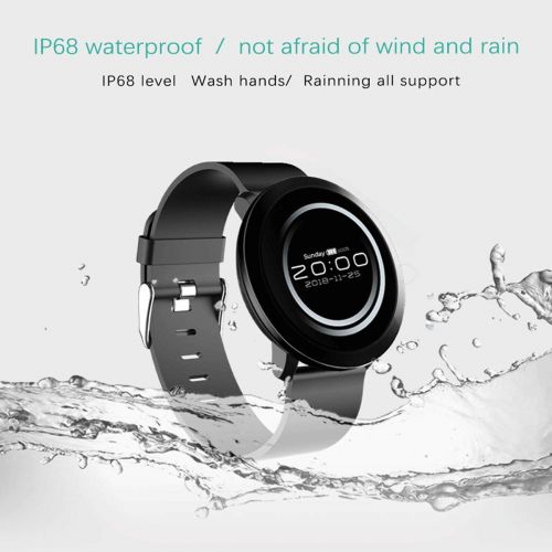  Grist CC Fitness Tracker, Smart Watch Heart Rate Monitor with IP68 Waterproof Calorie Counter for Unisex