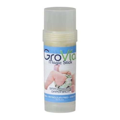  GroVia All Natural Magic Stick Baby Diaper Balm for Baby Diapering (2 oz)