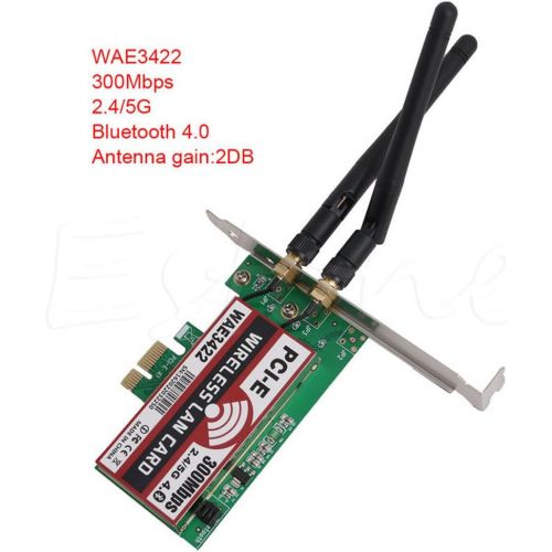  Grocery House Computer 2.4G 5G Wireless 300Mbps Bluetooth 4.0 PCI-e PCI Express Network Card Wlan WiFi Adapter Tool (5 Set)