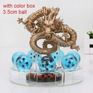 Grocoto Prime - Action & Toy Figures - Dragon Ball Z Shenron PVC Action Figures Toys Golden Green Dragon 7Pcs 3.5cm Dragonball Z Crystal Balls + Shelf Great Gift 1 PCs