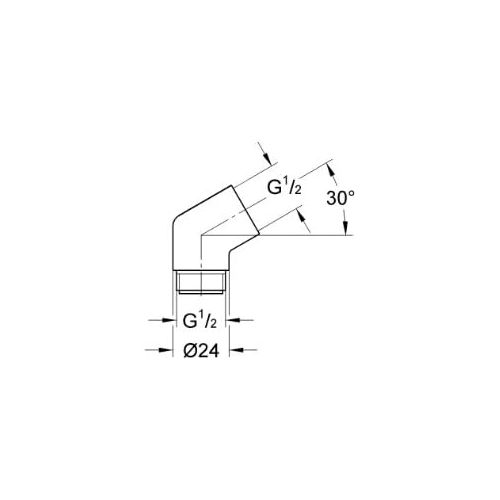  [아마존 핫딜] [아마존핫딜]Grohe Zubehoer - Adapter fuer SENA 28389000 Chrom