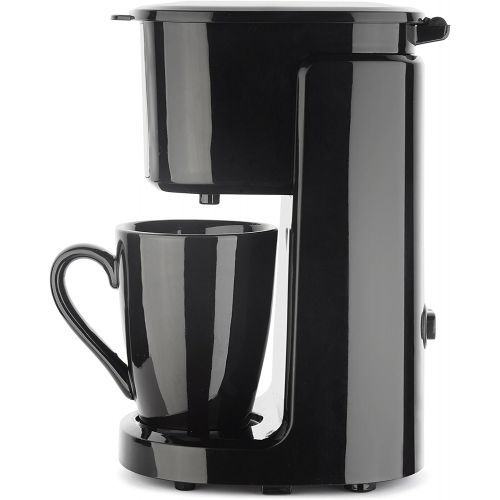  [아마존베스트]grossag Single Coffee Machine KA 8.17 Black Stainless Steel 1 Cup Coffee Machine 150 ml Permanent Filter 380 W