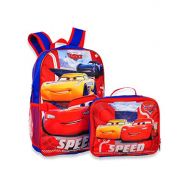 Group Ruz Disney Cars Jackson & Lightning McQueen 16 Backpack With Lunch Box 2 Piece Set