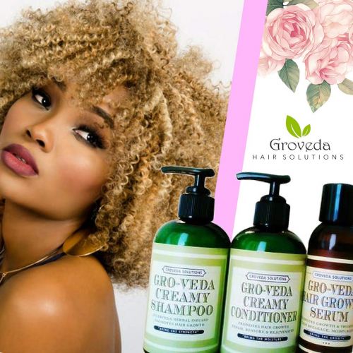  Groveda Hair Solutions Groveda Fast Hair Growth Oil, Shampoo and Conditioner for Women & Men Hair Growth, Hair loss