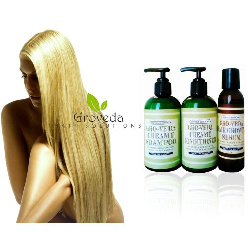  Groveda Hair Solutions Groveda Fast Hair Growth Oil, Shampoo and Conditioner for Women & Men Hair Growth, Hair loss