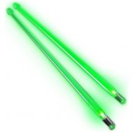 GroverTrophy Firestix Light Up Drumsticks - Green