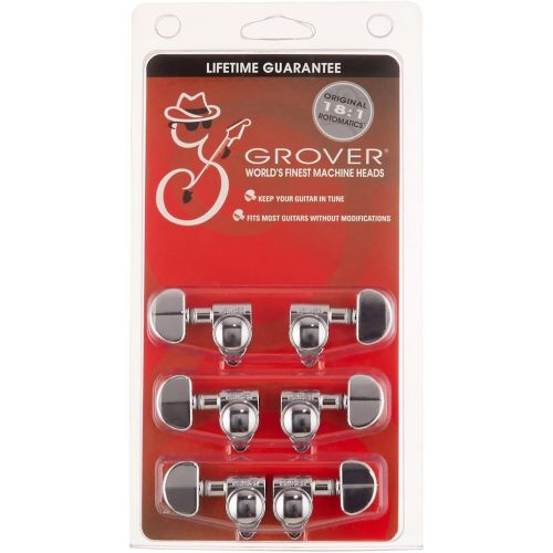  Grover 102-18C Rotomatic 18:1 3 per Side Tuners, Chrome