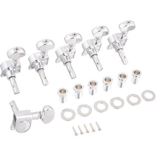  Grover 406C6 Rotomatic Mini 6 in Line Self Locking Machine Heads, Chrome