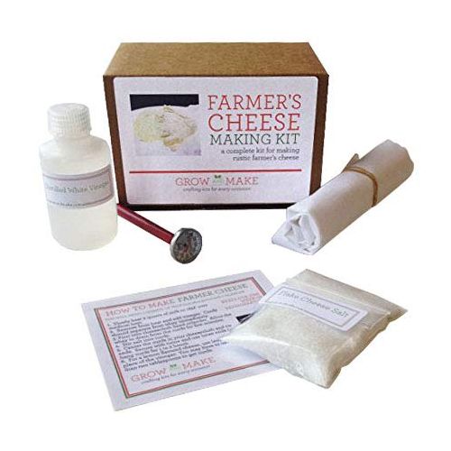  Grow and Make DIY Farmers Cheese Making Kit - Learn how to make home made farmers cheese!