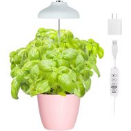 GrowLED LED Umbrella Plant Grow Light, Herb Garden, Height Adjustable, Automatic Timer, 5V Low Safe Voltage, Ideal for Plant Grow Novice Or Enthusiasts, Various Plants, DIY Decorat