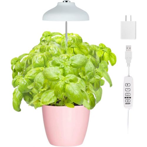  GrowLED LED Umbrella Plant Grow Light, Herb Garden, Height Adjustable, Automatic Timer, 5V Low Safe Voltage, Ideal for Plant Grow Novice Or Enthusiasts, Various Plants, DIY Decorat