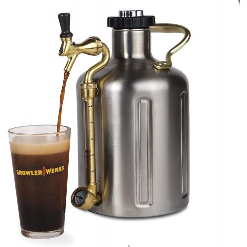  [아마존핫딜][아마존 핫딜] GrowlerWerks Stainless Steel uKeg Carbonated Growler, 128 oz