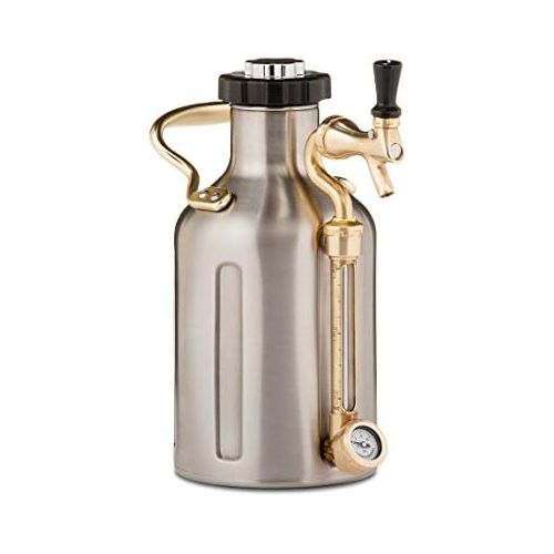  [무료배송] 그로울러웍스 유케크 맥주 디스펜서 GrowlerWerks uKeg Carbonated Growler, 64 oz, Stainless Steel