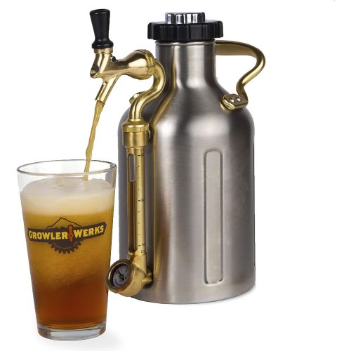  [무료배송] 그로울러웍스 유케크 맥주 디스펜서 GrowlerWerks uKeg Carbonated Growler, 64 oz, Stainless Steel