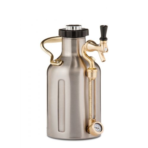  GrowlerWerks uKeg 64 oz Pressurized Growler for Craft Beer - Stainless Steel