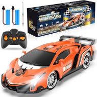 Growsland Remote Control Car RC Cars Xmas Gifts Toys for Kids 1/18 Electric Sport Racing Hobby Rc Crawler Toy Car Boys Girls Adults Included Rechargable Batteries (Orange)