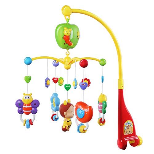  GrowthPic Musical Mobile Baby Crib Mobile with Hanging Rotating Toys and Music Box