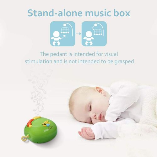  GrowthPic Musical Mobile Baby Crib Mobile with Hanging Rotating Toys and Music Box