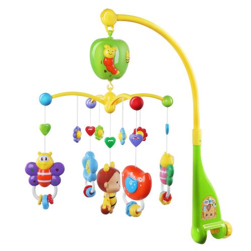  GrowthPic Musical Mobile Baby Crib Mobile with Hanging Rotating Toys and Music Box