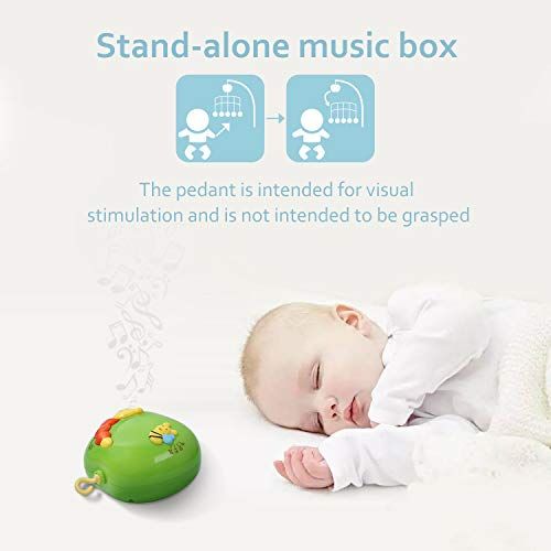  GrowthPic Musical Mobile Baby Crib Mobile with Hanging Rotating Toys and Music Box