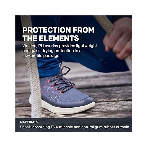  Grundens Women's Sea Knit Boat Shoe | Lace-Up, Water-Resistant