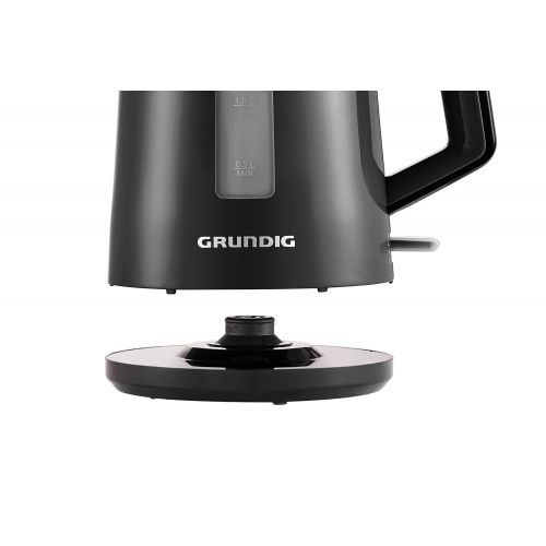  Grundig WK4620 Wasserkocher, 2200 W, 1,7 L Kunststoff 1.7 liters, Schwarz