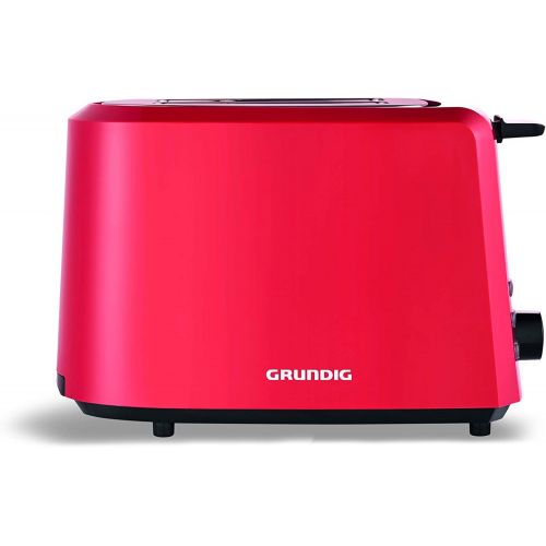  Grundig TA 4620 R Toaster Rot, 850 W, 7 Braununggradeinstellung,