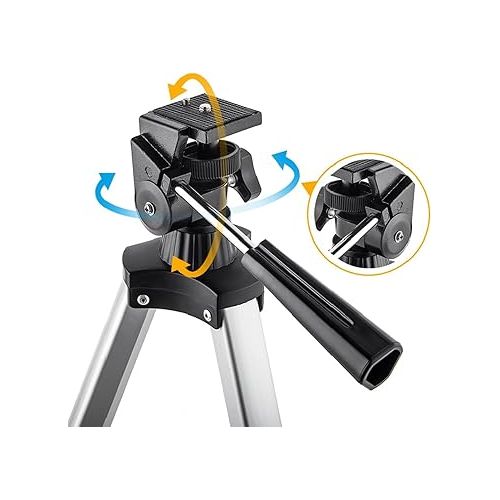  Gskyer Telescope, 70mm Aperture 400mm AZ Mount Astronomical Refracting Telescope for Kids Beginners - Travel Telescope with Carry Bag, Phone Adapter and Wireless Remote