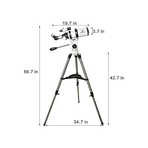  Gskyer Telescope, Telescopes for Adults, 80mm AZ Space Astronomical Refractor Telescope Kids, Adults Astronomy, German Technology Scope