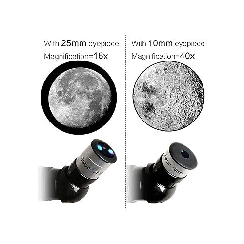  Gskyer Telescope, Telescopes for Adults, 80mm AZ Space Astronomical Refractor Telescope Kids, Adults Astronomy, German Technology Scope