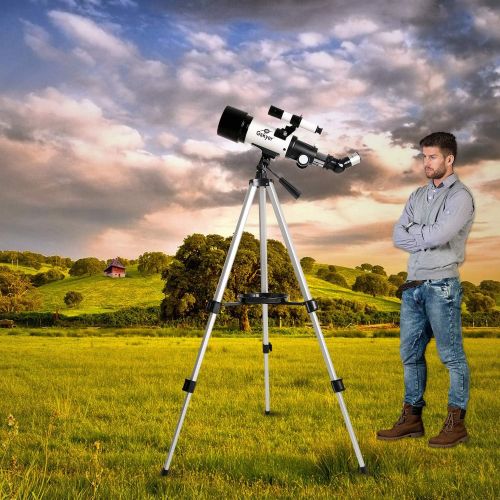  [아마존 핫딜] Gskyer Telescope, Travel Scope, 70mm Aperture 400mm AZ Mount Astronomical Refractor Telescope for Kids Beginners - Portable Travel Telescope with Carry Bag, Smartphone Adapter and