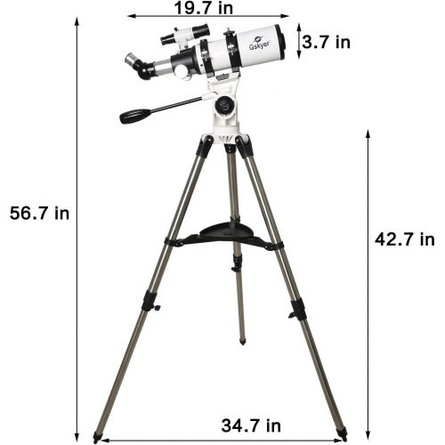  [아마존베스트]Gskyer Telescope, 80mm AZ Space Astronomical Refractor Telescope, German Technology Scope