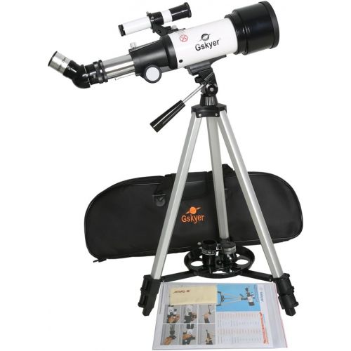  [아마존베스트]Gskyer Telescope, Travel Scope, 70mm Aperture 400mm AZ Mount Astronomical Refractor Telescope for Kids Beginners - Portable Travel Telescope with Carry Bag, Smartphone Adapter and