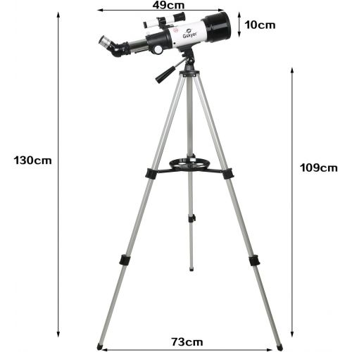  [아마존베스트]Gskyer Telescope, Travel Scope, 70mm Aperture 400mm AZ Mount Astronomical Refractor Telescope for Kids Beginners - Portable Travel Telescope with Carry Bag, Smartphone Adapter and