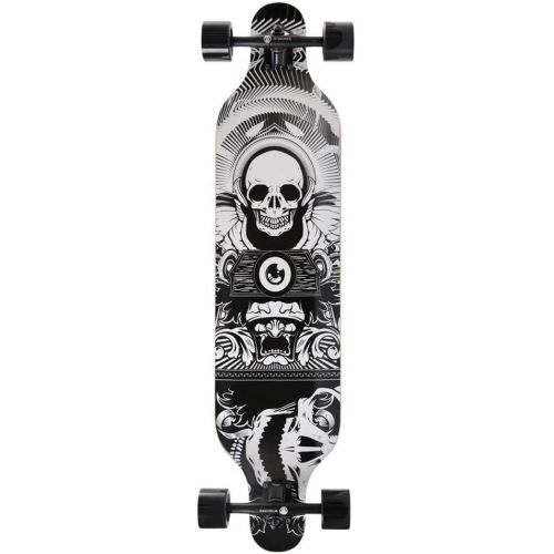  Gtest 41 Inch Skateboard Complete for Adults and Beginners - Longboard for Hybrid Freestyle Carving Cruising 8 Layer Alpine Hard Rock Maple ABEC-9 Precision Bearings