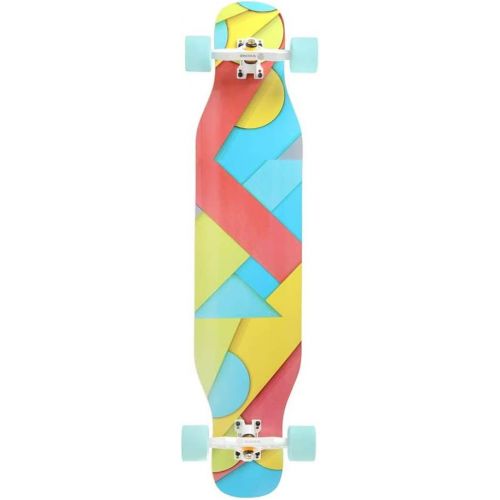  Gtest 42 Inch Dancing Longboard Complete for Adults and Beginners - Skateboards for Dancing Cruising Carving Freestyle 8 Layers Alpine Hard Rock Maple Deck