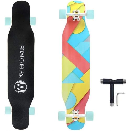  Gtest 42 Inch Dancing Longboard Complete for Adults and Beginners - Skateboards for Dancing Cruising Carving Freestyle 8 Layers Alpine Hard Rock Maple Deck