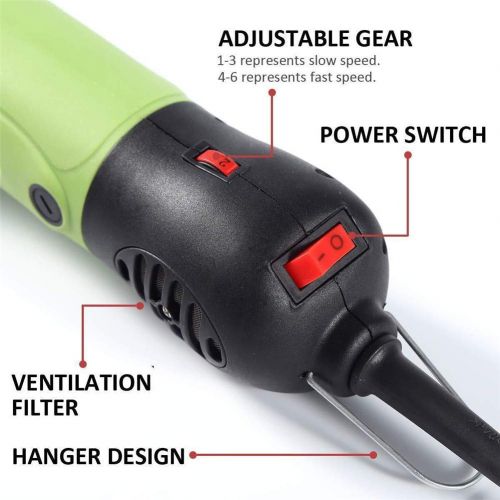  Gtest Professional Electric Sheep Shears Goat Clippers,350W & 6 Speed Adjustable, for Shaving Fur Wool in Alpacas,Llamas and Other Farm Livestock Pet