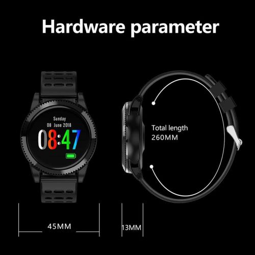  GuGio M11 Wasserdicht Smartwatch Sport Smart Watch mit Pulsmesser Fitness Tracker Uhr Fitness Uhr fuer Android und iOS Typ6