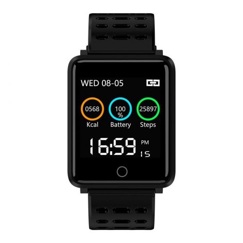  GuGio Touch Screen Smart Watch Waterproof Fitness Tracker Heart Rate Monitor Sport Bracelet Blood Pressure Detection Health Pedometer Wristband