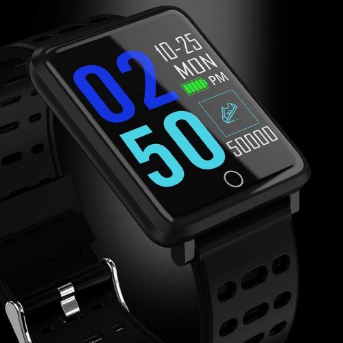  GuGio Touch Screen Smart Watch Waterproof Fitness Tracker Heart Rate Monitor Sport Bracelet Blood Pressure Detection Health Pedometer Wristband