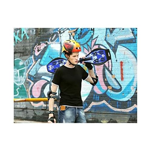  GuanMun Kinder Vitality Skateboard Anfanger Eintritt Erwachsene Professionelle Persoenlichkeit Mode Pinsel Street Travel Skateboard (Zwei Runden)