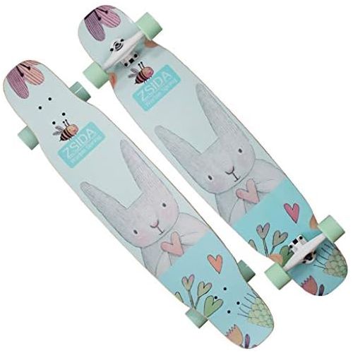  GuanMun Professionelles Tanz-Skateboard Longboard-Jungen und Madchen-Anfanger-Erwachsene Buersten-Strassen-Vier runde Kinder-Fachmann (Farbe : A)