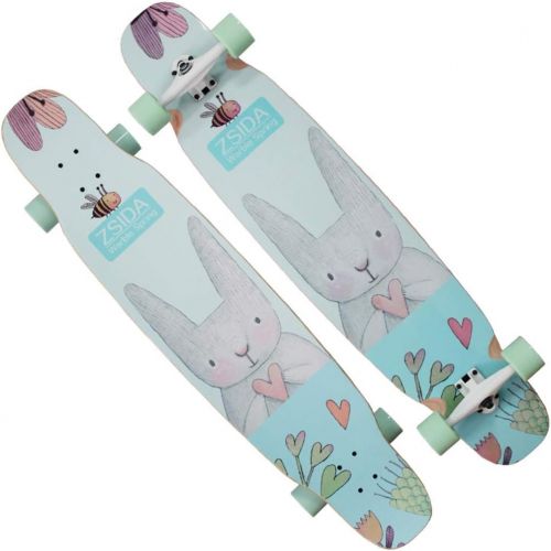  GuanMun Professionelles Tanz-Skateboard Longboard-Jungen und Madchen-Anfanger-Erwachsene Buersten-Strassen-Vier runde Kinder-Fachmann (Farbe : A)