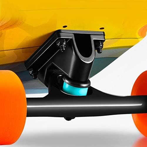  GuanMun Skateboard Professionelle Junge Madchen Junge Anfanger Strasse Pinsel Strasse Reise Persoenlichkeit Mode Doppel Rocker Dance Board Lange Bord (groesse : B)